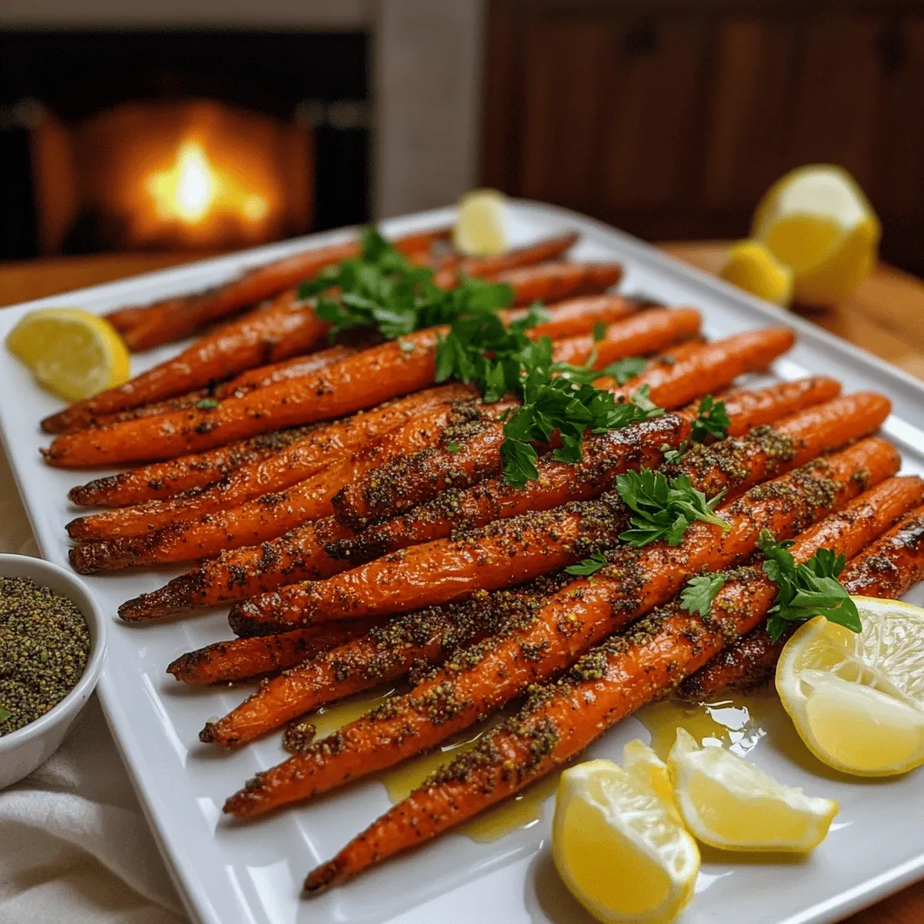 To make za'atar roasted carrots, you need to gather a few simple ingredients. You will need 1 pound of baby carrots, 2 tablespoons of olive oil, and 2 tablespoons of za'atar spice blend. You can add 1 teaspoon of honey if you want a touch of sweetness. Don't forget salt and black pepper to taste. For garnish, fresh parsley and lemon wedges work great.