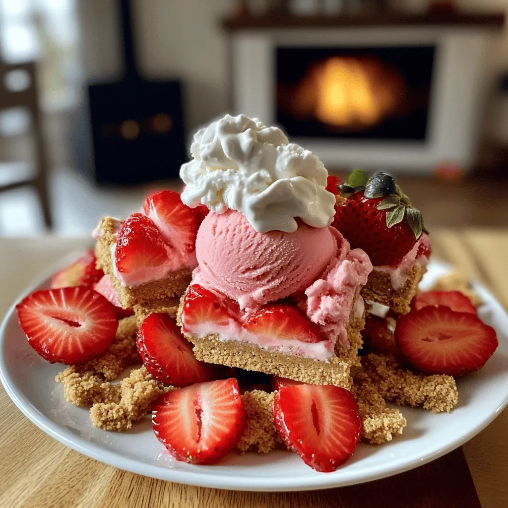 Strawberry shortcake ice cream bars are sweet, creamy treats. They combine the flavors of fresh strawberries with a rich ice cream base. These bars also use a crunchy layer made from graham crackers. Each bite gives you a mix of textures and tastes that feels like summer.
