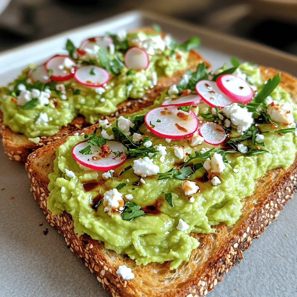 For a tasty avocado toast, you need a few key ingredients. The base is whole grain bread. This gives the toast a hearty texture. Next, you need a ripe avocado. This creamy fruit is the star of the dish.
