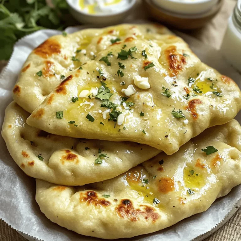 To make Garlic Herb Naan, you need simple ingredients. This dough is easy to mix and fun to make.