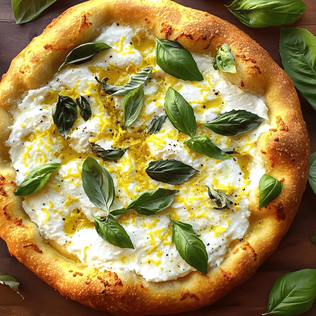For a great lemon basil pizza, you need fresh and bright flavors. The core ingredients are simple yet bold.