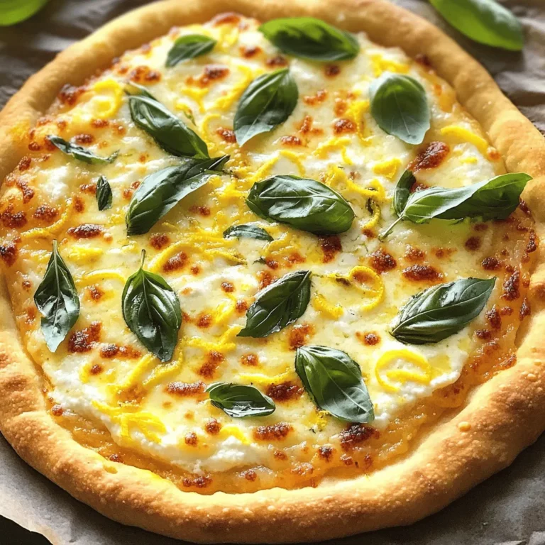 For a great lemon basil pizza, you need fresh and bright flavors. The core ingredients are simple yet bold.