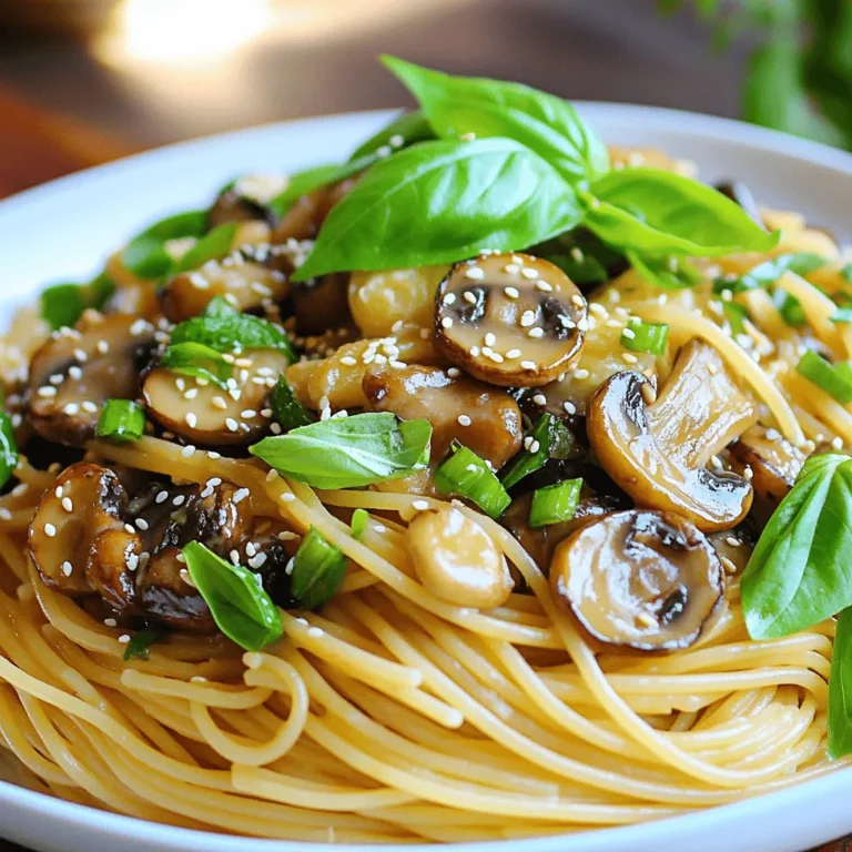 The main ingredients for wafu-style mushroom pasta are simple yet flavorful. You need pasta, mushrooms, and some umami-rich elements. I love using spaghetti for this dish, but any pasta works well. The texture and shape of the pasta can enhance your meal.