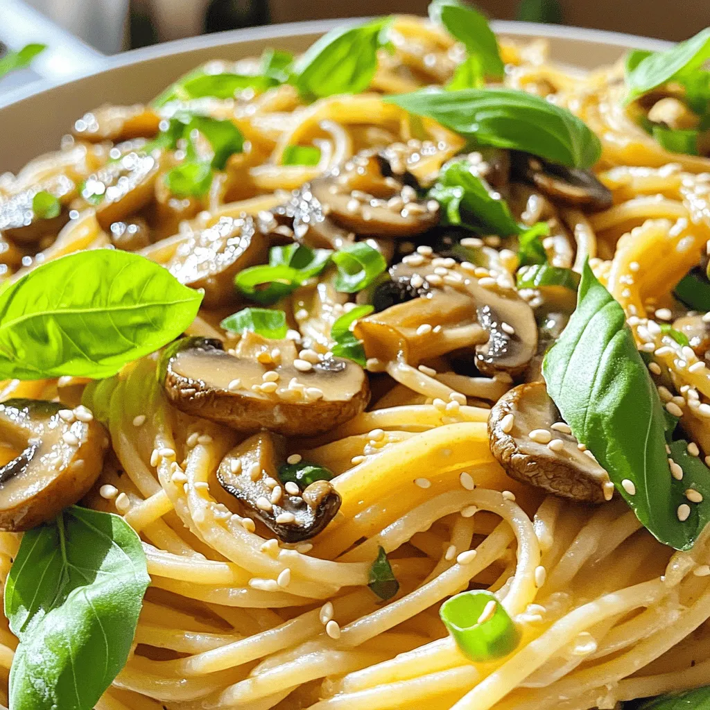 The main ingredients for wafu-style mushroom pasta are simple yet flavorful. You need pasta, mushrooms, and some umami-rich elements. I love using spaghetti for this dish, but any pasta works well. The texture and shape of the pasta can enhance your meal.