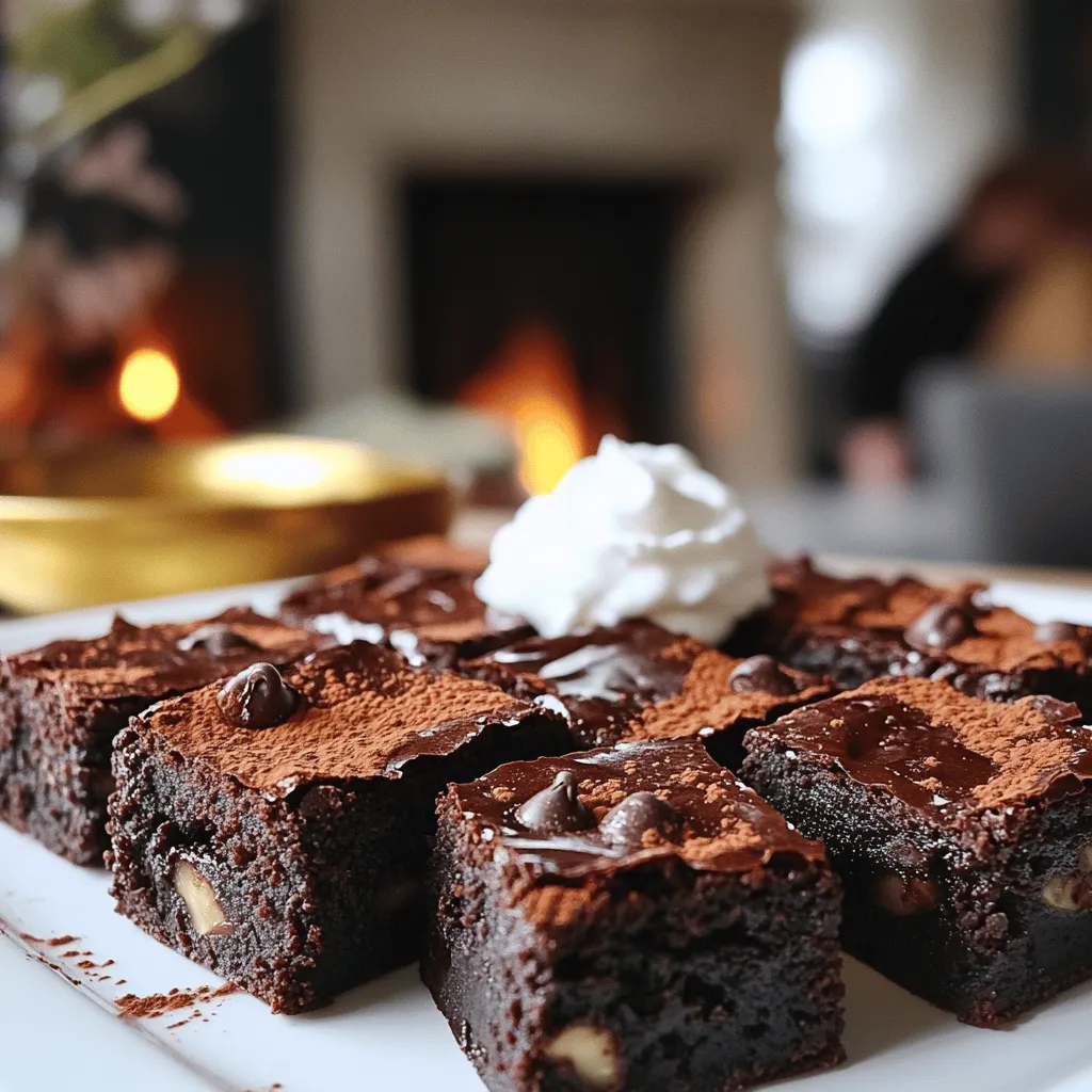 To make brownies vegan au chocolat noir, you need simple ingredients. Here is a list of the key components: