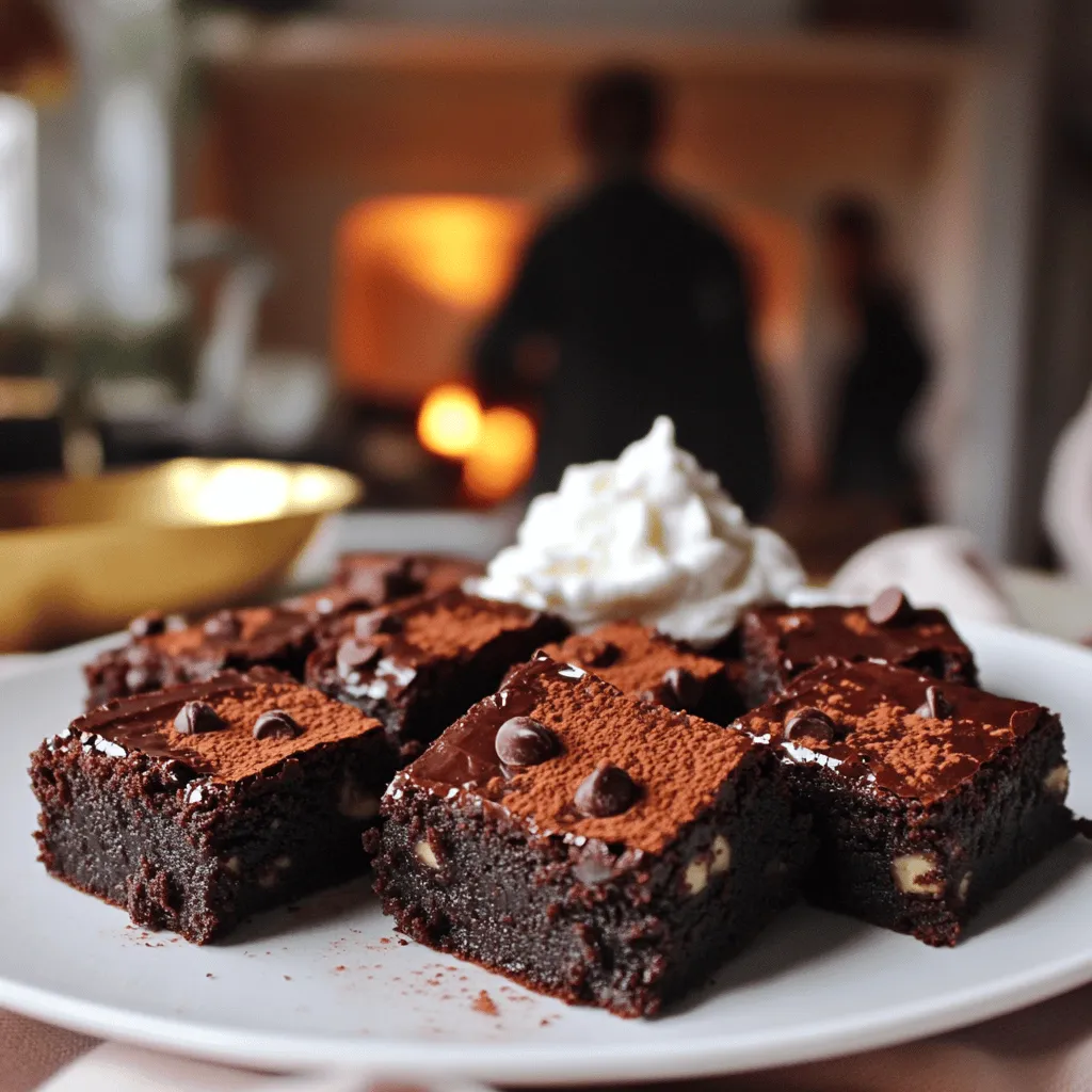 To make brownies vegan au chocolat noir, you need simple ingredients. Here is a list of the key components: