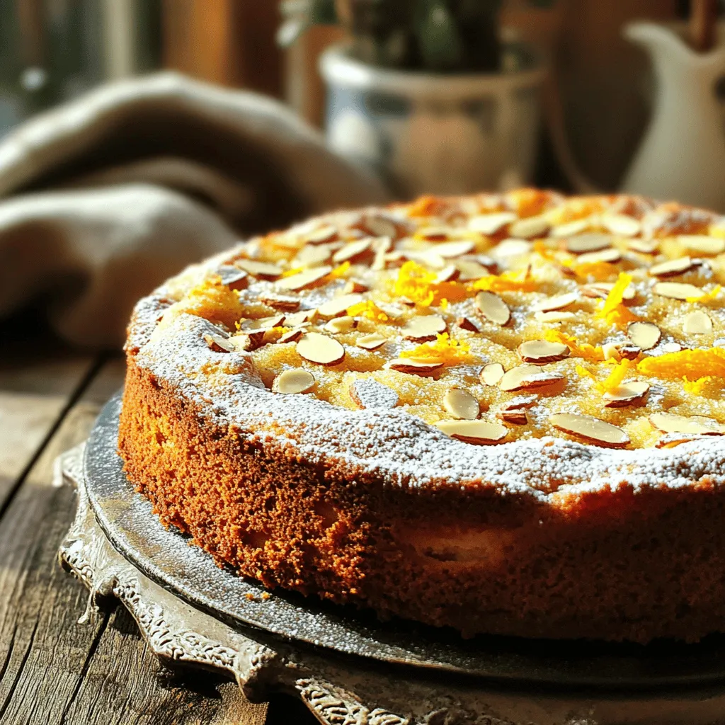 Baking an orange blossom almond cake starts with key ingredients. Each one plays a vital role.