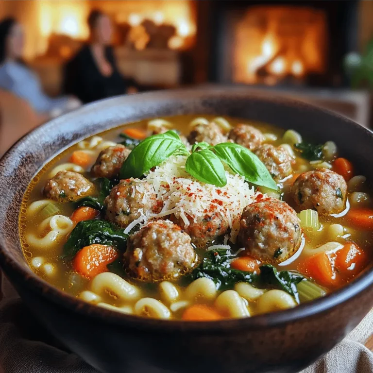 The ingredients in Italian wedding soup create a warm and hearty dish. This soup combines meat, vegetables, and herbs for a rich flavor.