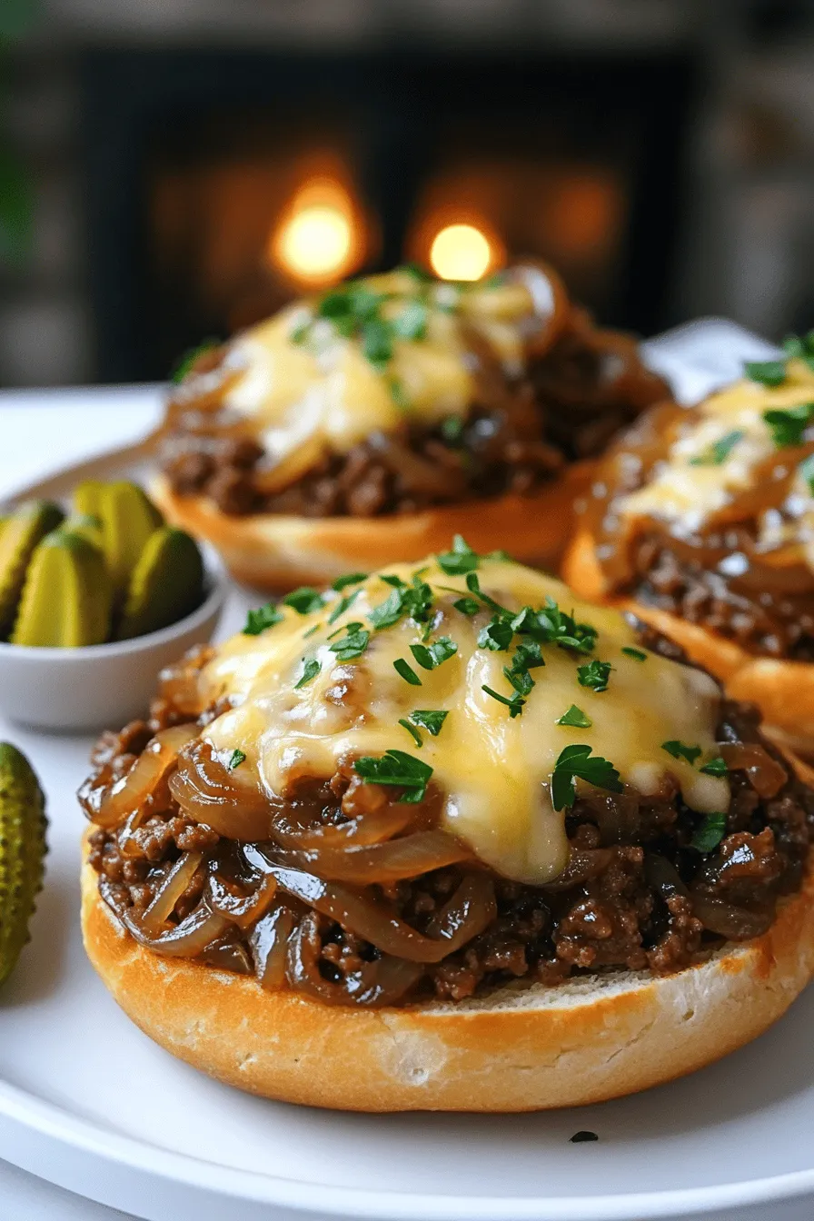 To make irresistible French onion beef sloppy joes, you need simple and tasty ingredients. Here is the list of what you'll need: