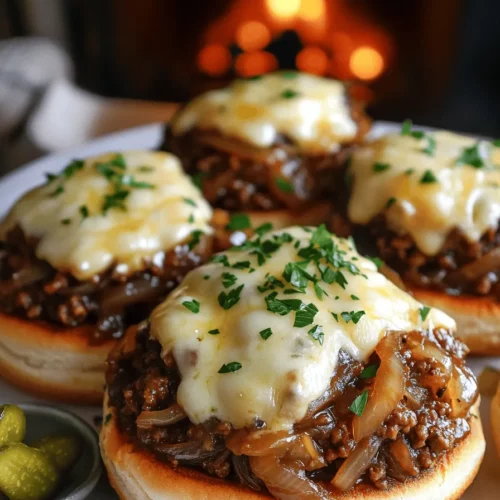 To make irresistible French onion beef sloppy joes, you need simple and tasty ingredients. Here is the list of what you'll need: