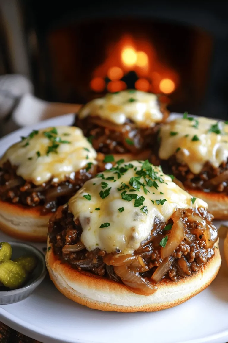 To make irresistible French onion beef sloppy joes, you need simple and tasty ingredients. Here is the list of what you'll need: