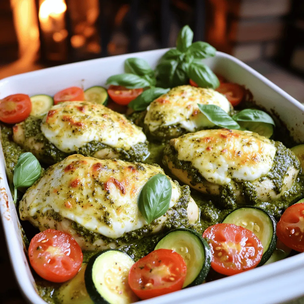 For a tasty One-Pan Pesto Chicken and Zucchini Bake, you need simple ingredients. Here’s a list of what you'll need: