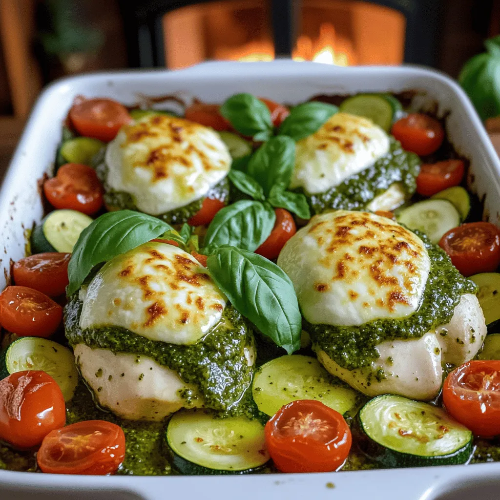 For a tasty One-Pan Pesto Chicken and Zucchini Bake, you need simple ingredients. Here’s a list of what you'll need: