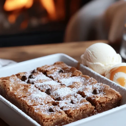 Brown butter blondies are a tasty treat, blending sweet and rich flavors. They are soft and chewy, unlike brownies, which tend to be fudgy. The main star here is brown butter. This special butter adds a nutty taste, making these blondies stand out.