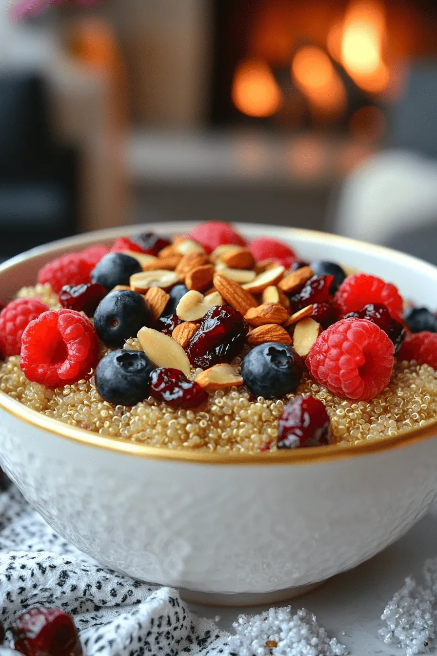 Quinoa is a great choice for breakfast. It is filled with protein and fiber. This makes it a filling meal that keeps you satisfied. Quinoa also has a unique nutty flavor. This makes it perfect for sweet and savory dishes.