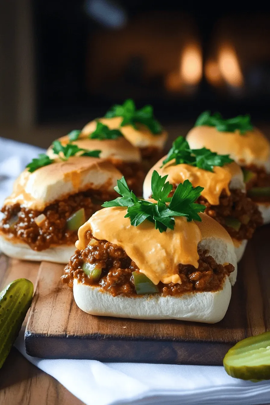 Sloppy Joe sliders are mini versions of the classic sloppy joe. They pack all the messy, beefy goodness into a smaller bun. This makes them fun and easy to eat. Kids and adults love them alike.