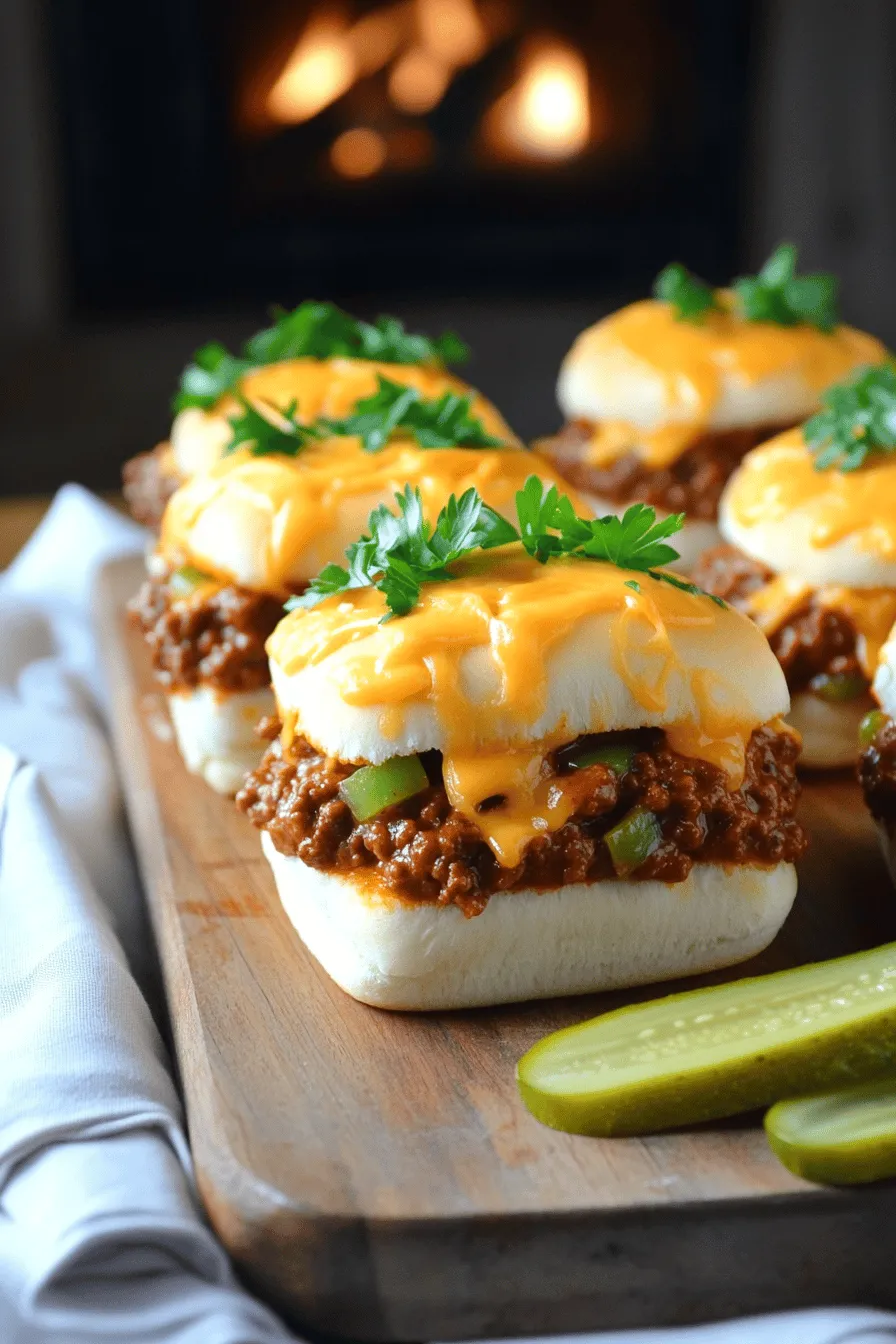 Sloppy Joe sliders are mini versions of the classic sloppy joe. They pack all the messy, beefy goodness into a smaller bun. This makes them fun and easy to eat. Kids and adults love them alike.