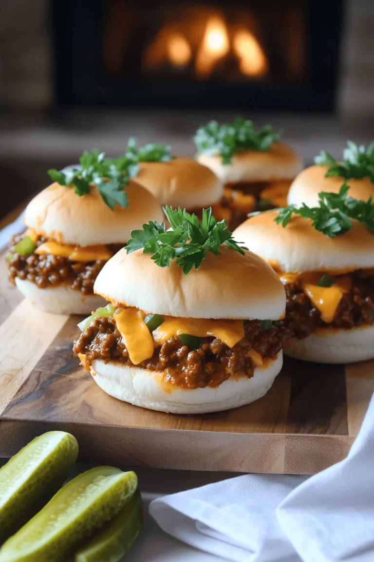 Sloppy Joe sliders are mini versions of the classic sloppy joe. They pack all the messy, beefy goodness into a smaller bun. This makes them fun and easy to eat. Kids and adults love them alike.