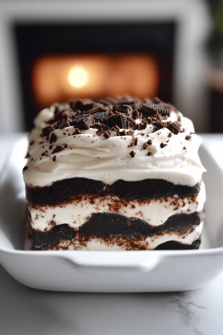 The Oreo Icebox Cake relies on some simple yet key ingredients. You need two packages of Oreo cookies, heavy whipping cream, powdered sugar, vanilla extract, cream cheese, and milk. These items create a dessert that is rich and creamy. The Oreos give a nice crunch and chocolate flavor. The cream cheese adds a smoothness that balances it all.