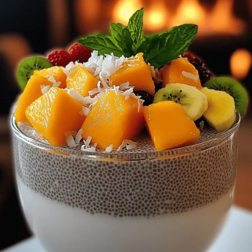 Chia pudding offers many health benefits. First, it is rich in omega-3 fatty acids. These fats help support heart health and brain function. Next, chia pudding is high in fiber. Fiber aids digestion and keeps you feeling full. One serving provides about 10 grams of fiber. This makes it a great choice for a snack or breakfast.