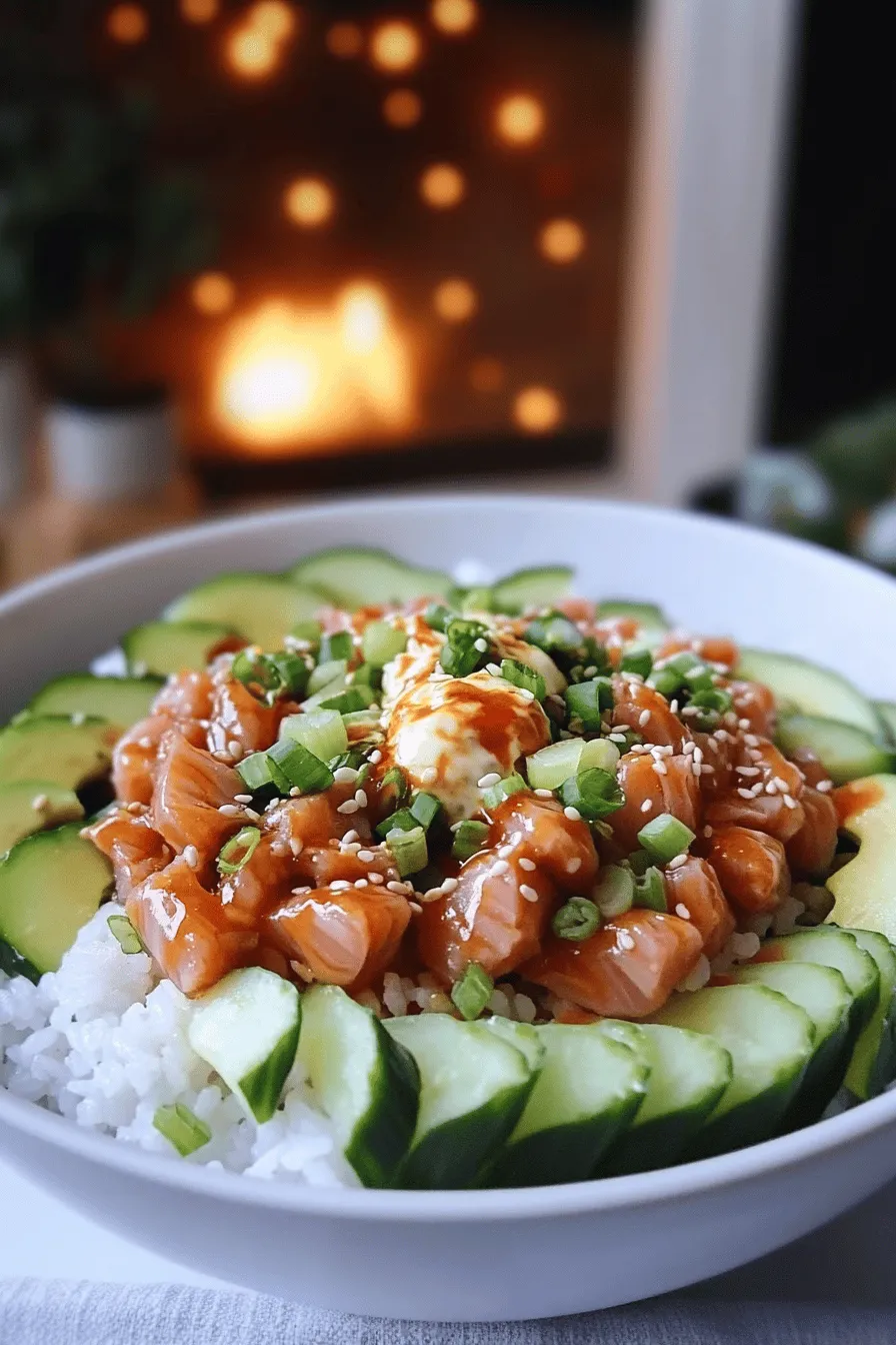 To make a spicy tuna rice bowl, you need a few key ingredients. First, you will want sushi-grade tuna. This type of tuna is safe to eat raw and has great flavor. Look for bright red color and a fresh smell. You can find sushi-grade tuna at specialty fish markets or some grocery stores.