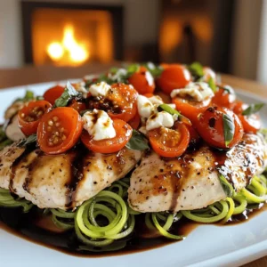 To make Quick Bruschetta Chicken with Zoodles, you need fresh, simple ingredients. Each one adds great flavor and nutrition.