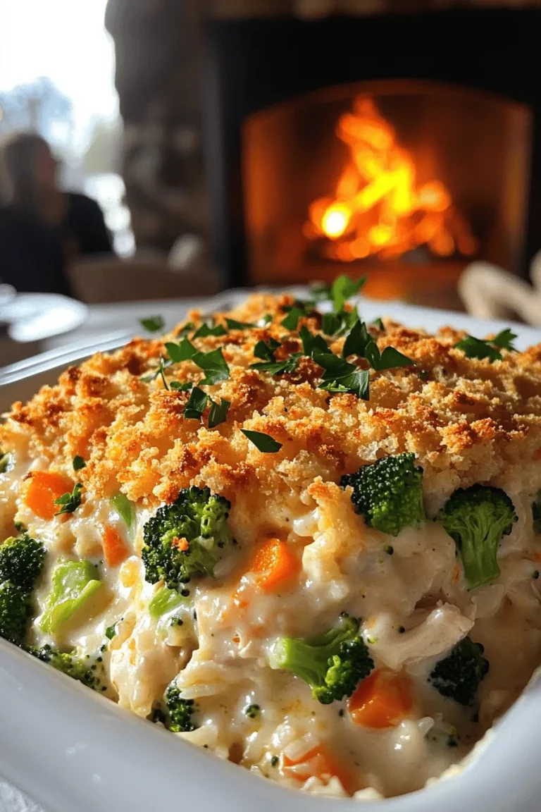 The key ingredients for a creamy chicken and rice casserole are simple and easy to find. You need cooked white rice, diced chicken breasts, broccoli, carrots, and cheddar cheese. Each of these ingredients brings unique flavors and textures to the dish.