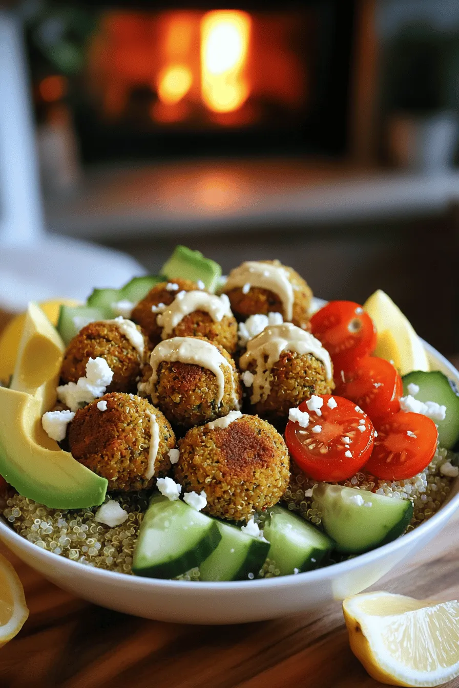 To make a great falafel bowl, start with the right ingredients. The main components include dried chickpeas, onion, garlic, and fresh herbs like parsley and cilantro. These ingredients give falafel its unique flavor. The spices, like cumin and coriander, add warmth and depth. Baking powder helps the falafel puff up when you fry them.
