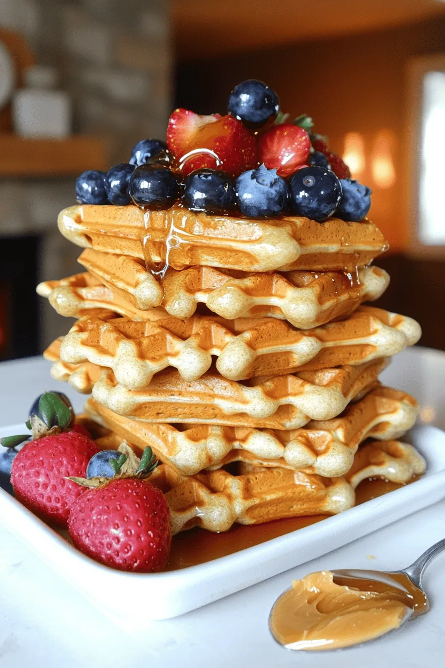 Protein waffles are a tasty twist on the classic breakfast treat. They are rich in protein, making them a smart choice for a healthy morning meal. A protein-rich breakfast helps you feel full and satisfied. This can help you avoid unhealthy snacks later in the day.