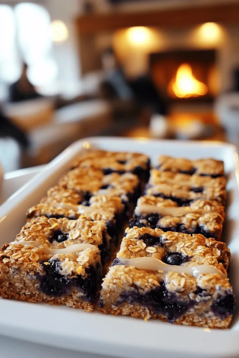 Lemon blueberry bars are a sweet treat that combines tart lemon and juicy blueberries. This dessert is popular for summer because it is refreshing and light. The bright flavors make it perfect for warm days.
