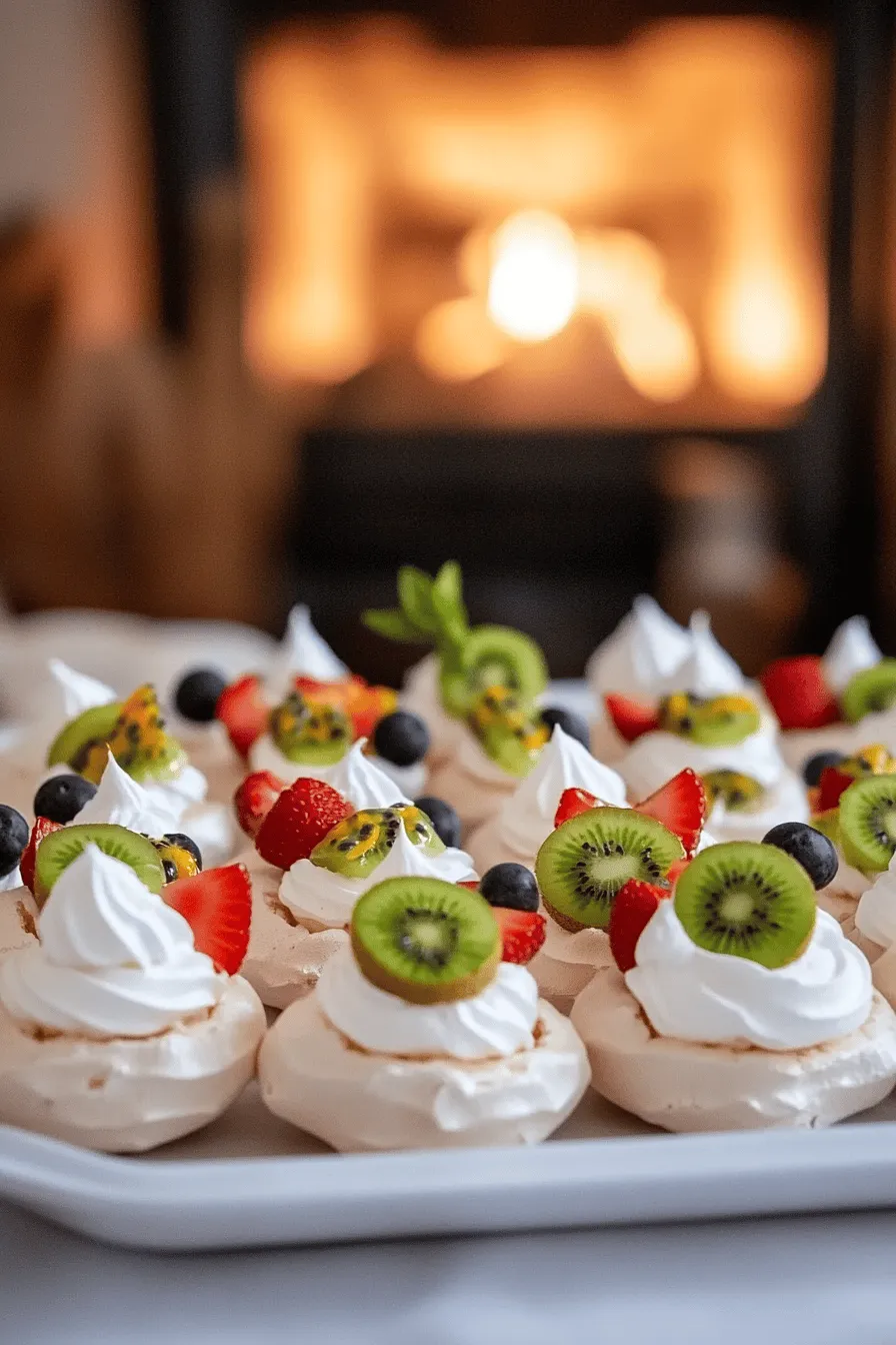 The mini pavlova recipe shines with a few key ingredients. These ingredients create the perfect balance of flavor and texture.