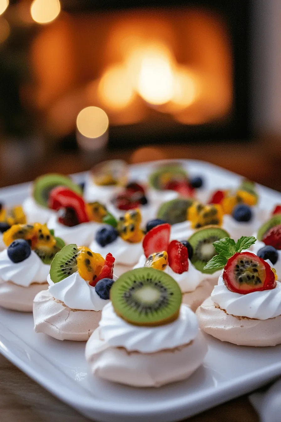 The mini pavlova recipe shines with a few key ingredients. These ingredients create the perfect balance of flavor and texture.