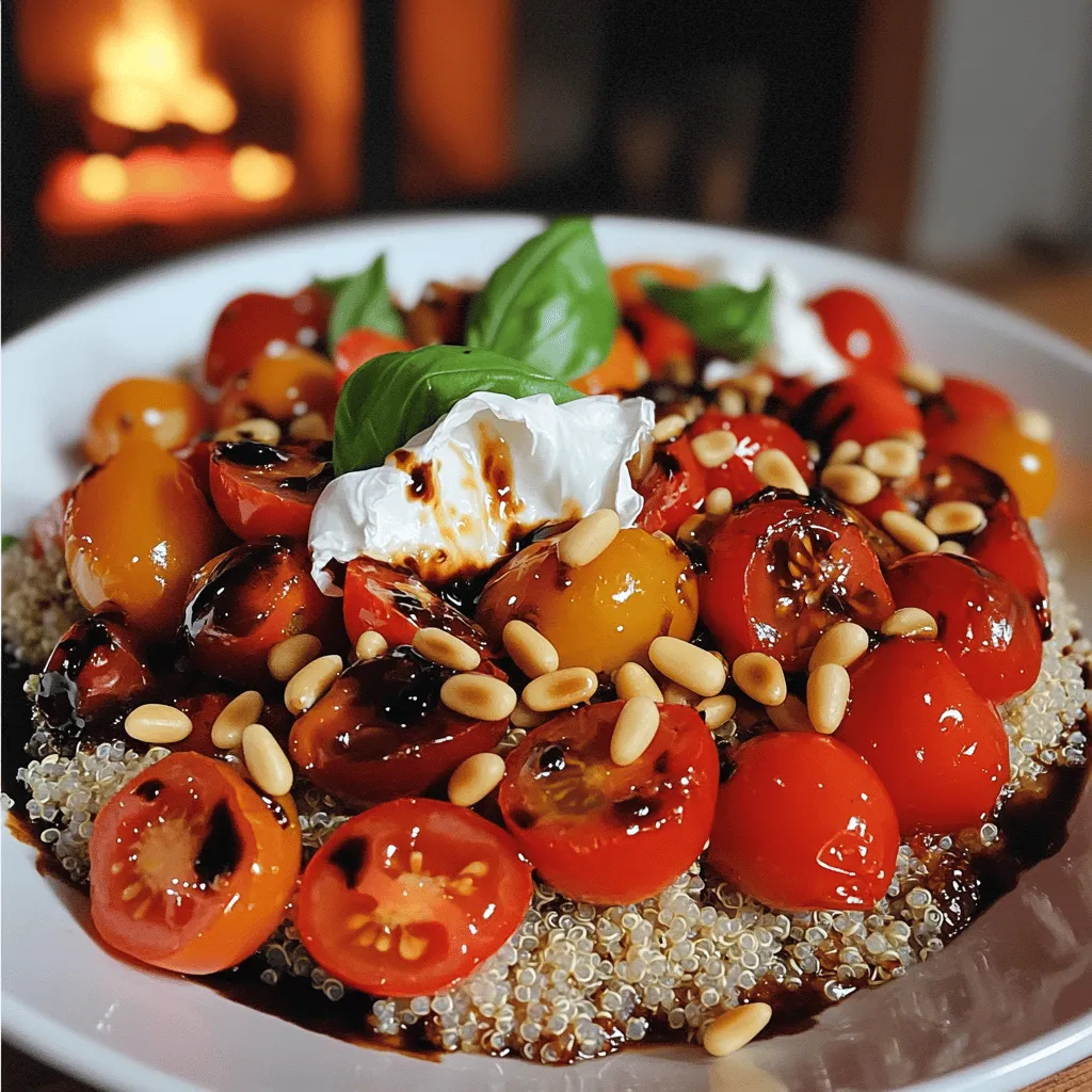 A summer dinner bowl with tomatoes and burrata needs fresh and bright ingredients. Let's dive into the essentials.