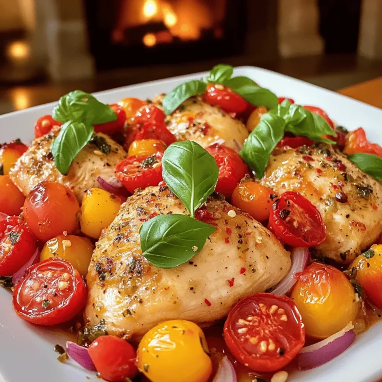 To create a healthy chicken and tomato sheet pan dinner, you need simple, fresh ingredients. The stars of this dish are chicken breasts and cherry tomatoes. These two key ingredients give you a perfect balance of protein and flavor.