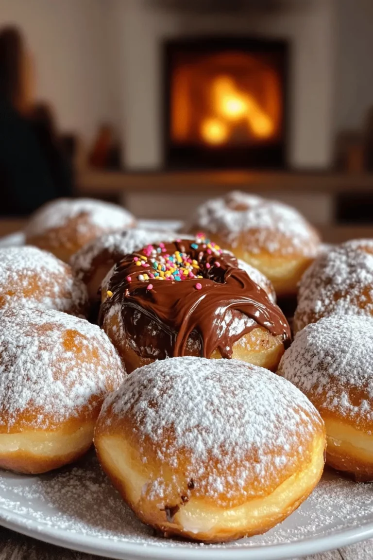 Nutella stuffed donuts are a sweet treat that mixes soft, fluffy donuts with rich Nutella. This combination is a crowd-pleaser. The warm donut contrasts with the smooth, creamy filling. Each bite brings joy. That's why they are so popular!