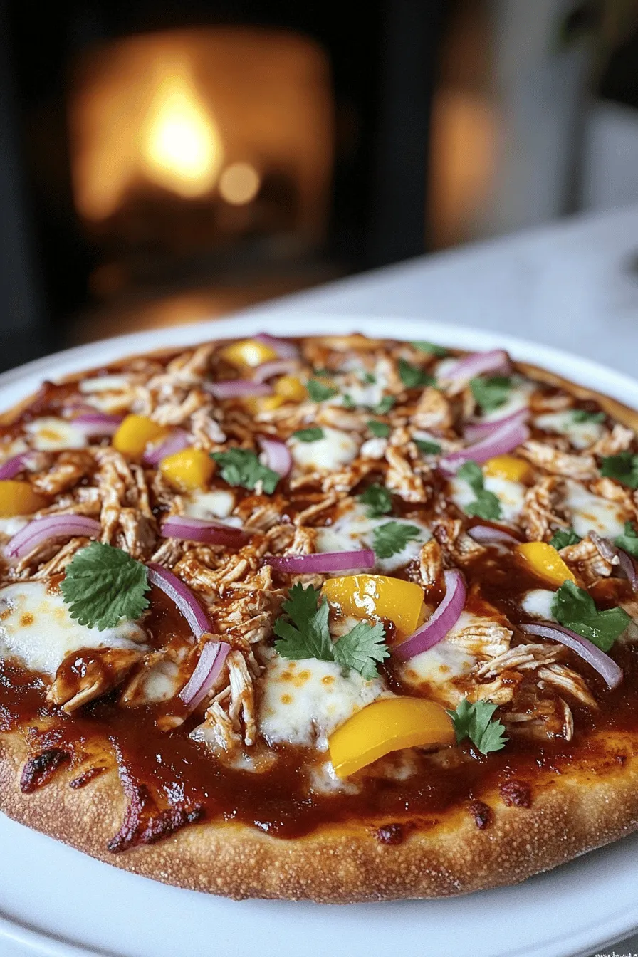 To make BBQ chicken pizza, you need simple, fresh ingredients. Here’s what you’ll need: