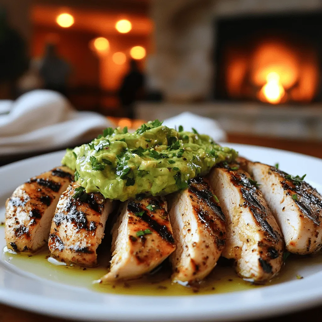 To make defined dish chicken with avocado chimichurri, you need a few simple ingredients. Start with 4 boneless, skinless chicken breasts. These will be the star of your dish. You will also need 2 tablespoons of olive oil, salt, and pepper to taste. These will help season the chicken and enhance its flavor.
