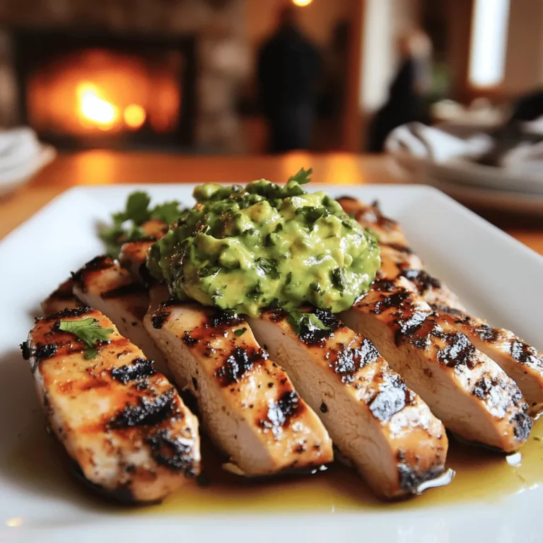 To make defined dish chicken with avocado chimichurri, you need a few simple ingredients. Start with 4 boneless, skinless chicken breasts. These will be the star of your dish. You will also need 2 tablespoons of olive oil, salt, and pepper to taste. These will help season the chicken and enhance its flavor.