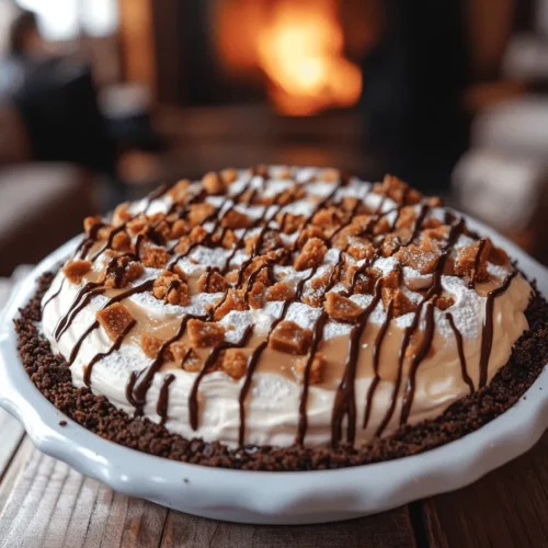 To make a Butterfinger Pie, you need a few key items. First, grab a pre-made chocolate cookie crust. This saves time and adds a rich flavor. Then, you will need 1 cup of creamy peanut butter. It gives the pie its signature taste. Next, use 8 ounces of softened cream cheese. This makes the filling smooth and creamy.