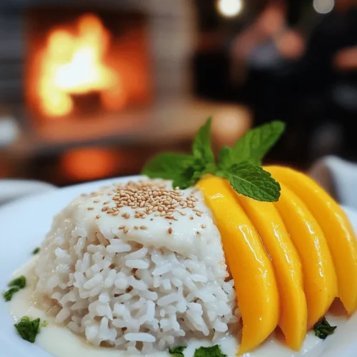 To make mango sticky rice, you need a few key ingredients. The main star is glutinous rice. This rice is also known as sticky rice. It has a wonderful texture when cooked. You also need coconut milk. It adds a rich, creamy flavor to the dish. Sugar brings sweetness to the mix, balancing the flavors. A pinch of salt enhances the taste.
