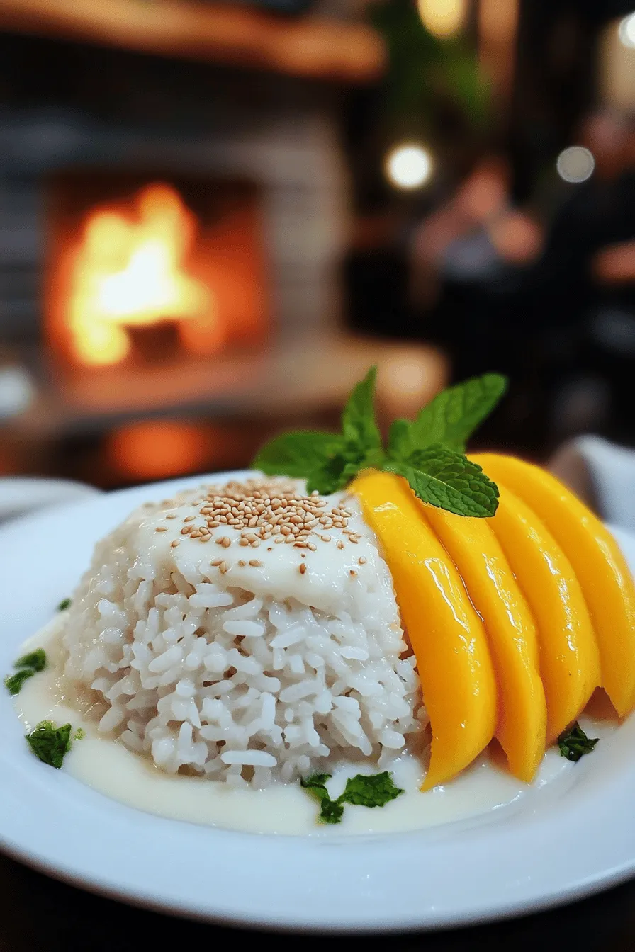 To make mango sticky rice, you need a few key ingredients. The main star is glutinous rice. This rice is also known as sticky rice. It has a wonderful texture when cooked. You also need coconut milk. It adds a rich, creamy flavor to the dish. Sugar brings sweetness to the mix, balancing the flavors. A pinch of salt enhances the taste.