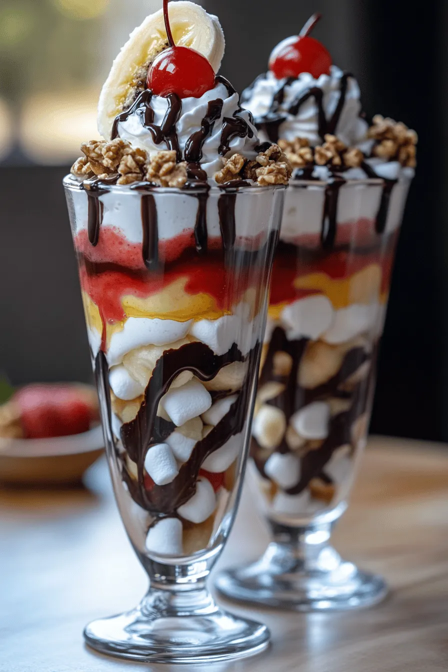 The banana split fluff recipe is simple and fun. You only need a few basic ingredients.