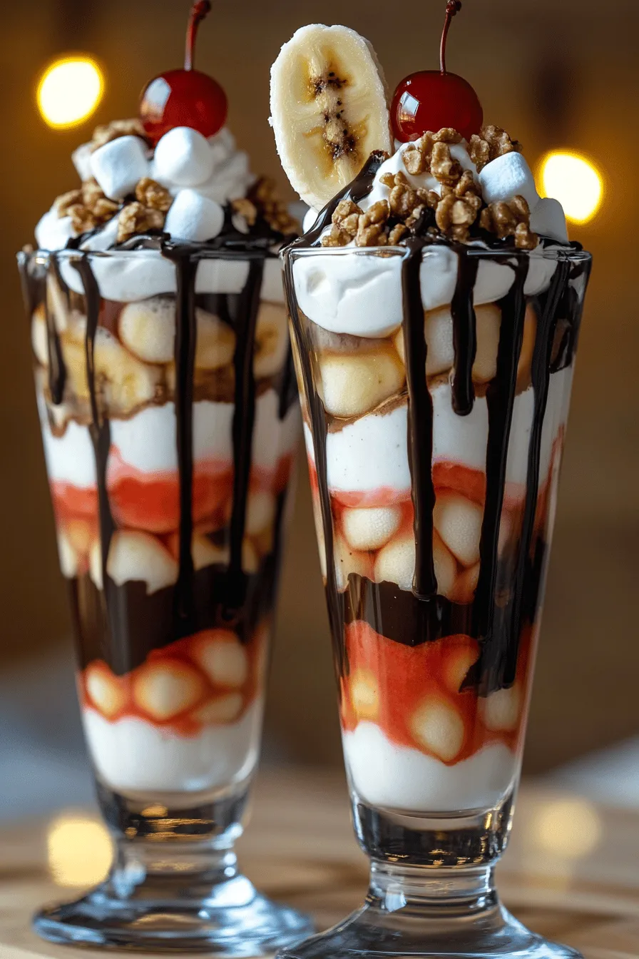 The banana split fluff recipe is simple and fun. You only need a few basic ingredients.