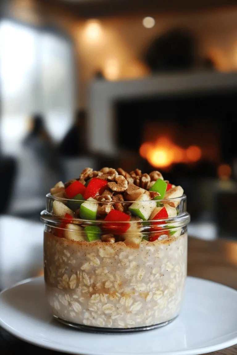 Apple cinnamon overnight oats are a tasty, quick breakfast. They mix oats, apples, and cinnamon for a delicious dish. This recipe is easy and fun. Just prepare it the night before, and your breakfast is ready when you wake up.