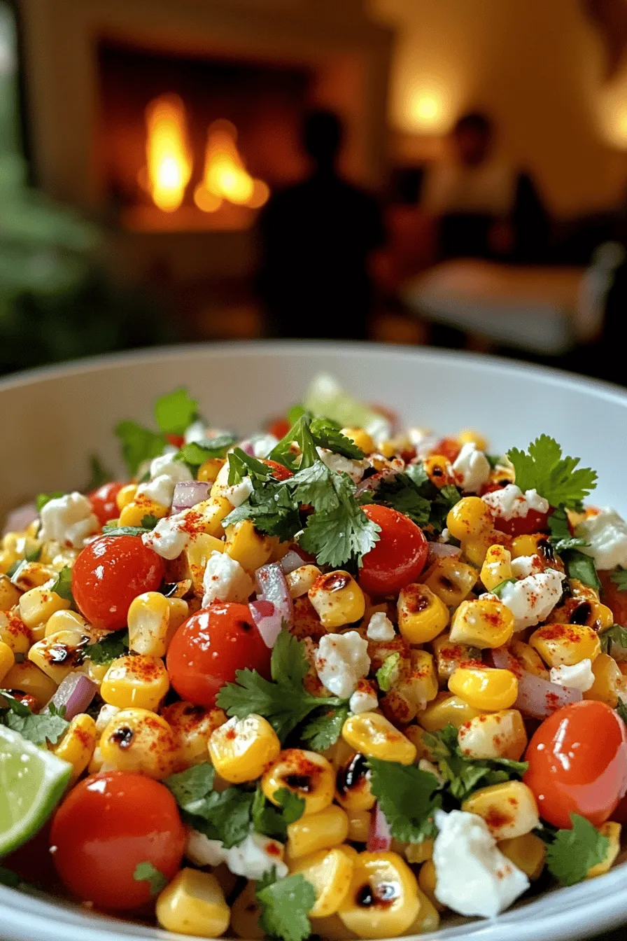 For a tasty Mexican street corn salad, fresh ingredients are key. Start with four ears of corn. Fresh corn gives the best taste and texture. You can grill or boil it first. This brings out its natural sweetness.