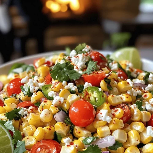 For a tasty Mexican street corn salad, fresh ingredients are key. Start with four ears of corn. Fresh corn gives the best taste and texture. You can grill or boil it first. This brings out its natural sweetness.