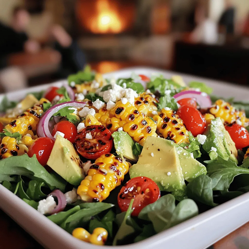 The key ingredients for a healthy dinner salad with grilled corn and avocado are fresh, vibrant, and packed with flavor.