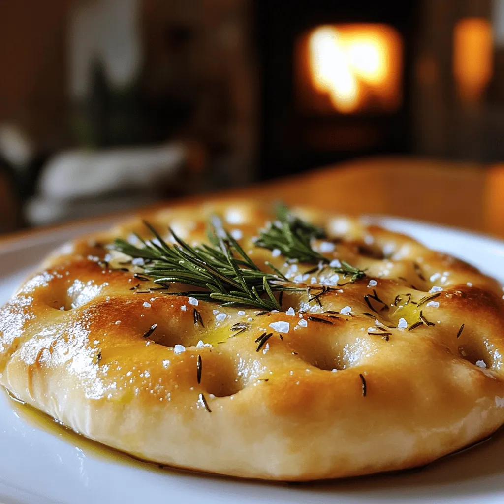 Making focaccia rosemary bread at home is a fun and rewarding experience. First, gather your ingredients. You will need 4 cups of all-purpose flour, 1 ½ teaspoons of salt, 1 tablespoon of sugar, and 2 ¼ teaspoons of active dry yeast. You will also need 1 ⅓ cups of warm water, ⅓ cup of olive oil, 3 tablespoons of fresh rosemary, and flaky sea salt for topping.