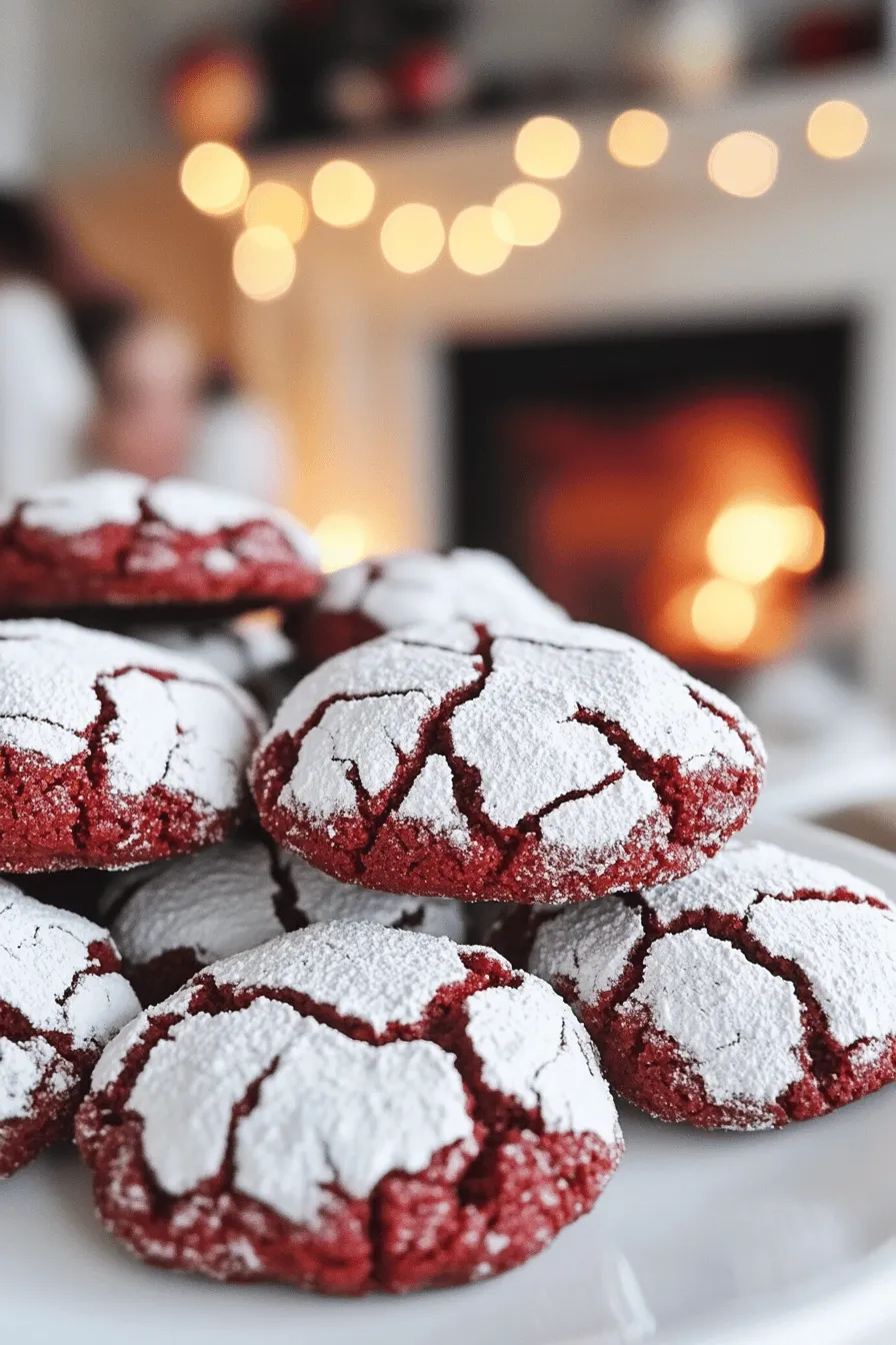 To make red velvet crinkle cookies, you need simple yet essential ingredients. Here’s a list of what you will need: