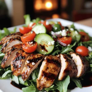 To make a Sommer Mad Chicken and Arugula Plate, you need key ingredients. First, use four skinless, boneless chicken thighs. These provide great flavor and protein. Next, gather fresh arugula, about four cups. Arugula adds a peppery taste and bright color. You’ll also want one cup of halved cherry tomatoes for sweetness. One-half cucumber, sliced, brings crunch. Lastly, use feta cheese for creaminess and balsamic glaze for a tangy finish.
